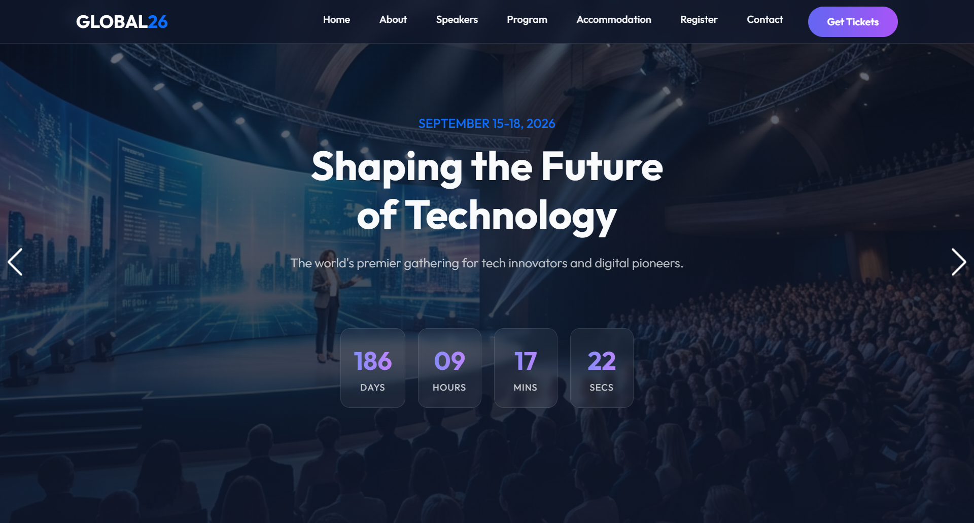 Conference Website Preview